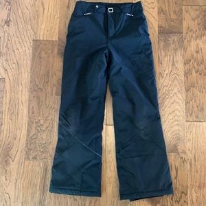 Spyder black ski snowboard pant youth